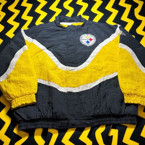 Vintage Apex One Pittsburgh Steelers NFL Men’s Puffer Large Jacket - Picture 1 of 9